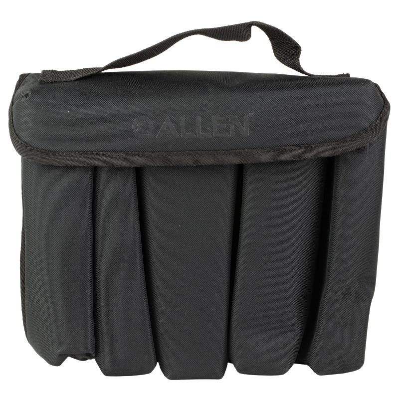 Allen Company ULTRX Bionic Bluetooth E-Muffs in midnight gray, showing the electronic earmuffs with a rubberized coating and control buttons.