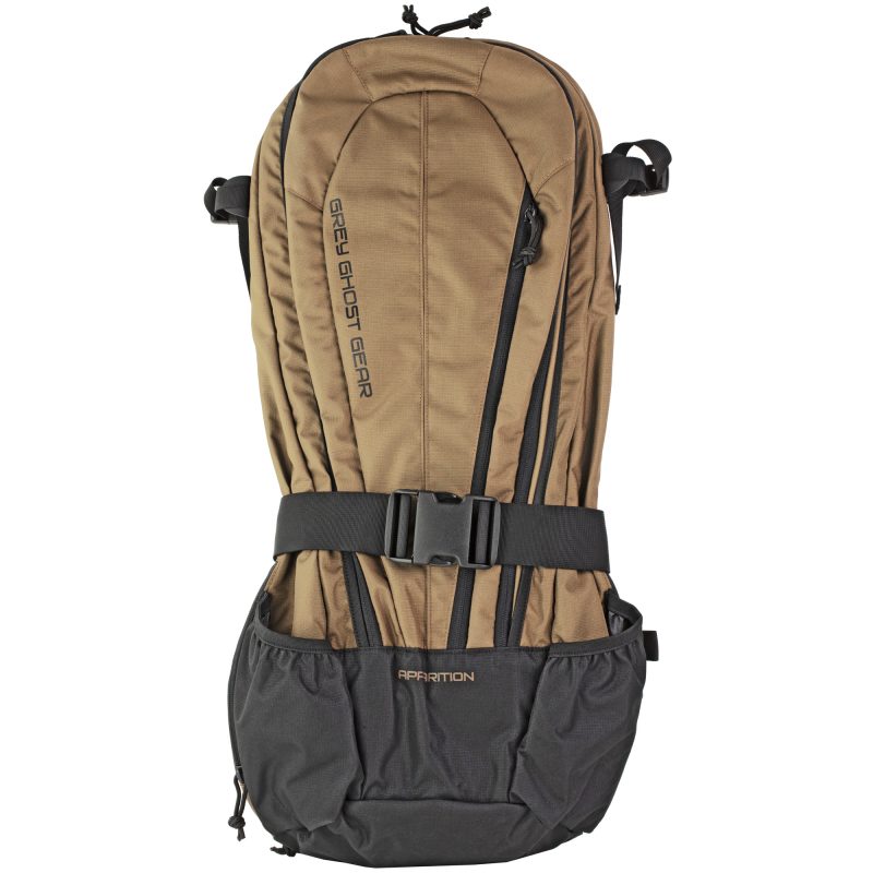 Brown and black Grey Ghost Gear Apparition SBR Bag backpack with a discreet, low-profile design.