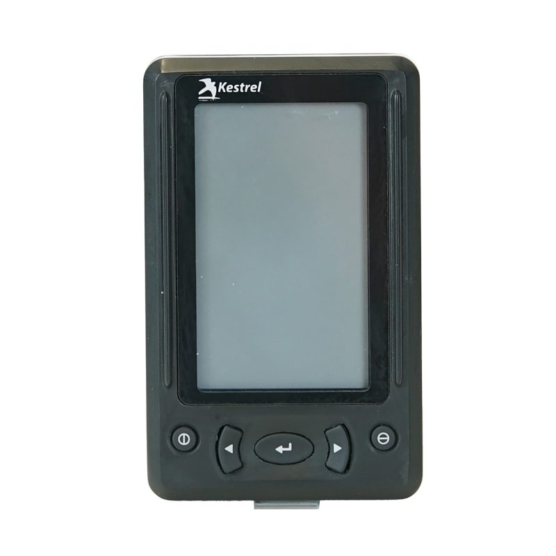 Black Kestrel HUD Series 5 head-up display and remote control, designed for Kestrel 5700 meters, ideal for precision tasks on White Mountains ranches.