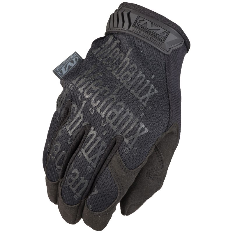 Pair of black Mechanix Wear Specialty 0.5mm Covert gloves, showing the palm and back, suitable for ranch work in the White Mountains.
