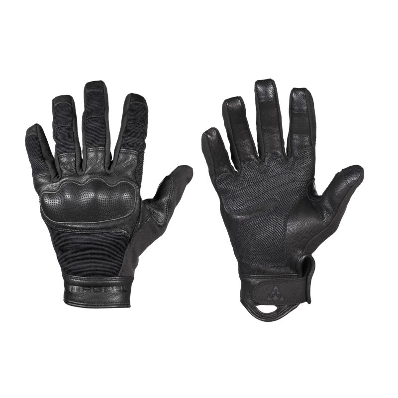 Black Magpul Industries Patrol Glove 2.0, medium size, shown ready for ranch work or outdoor tasks.