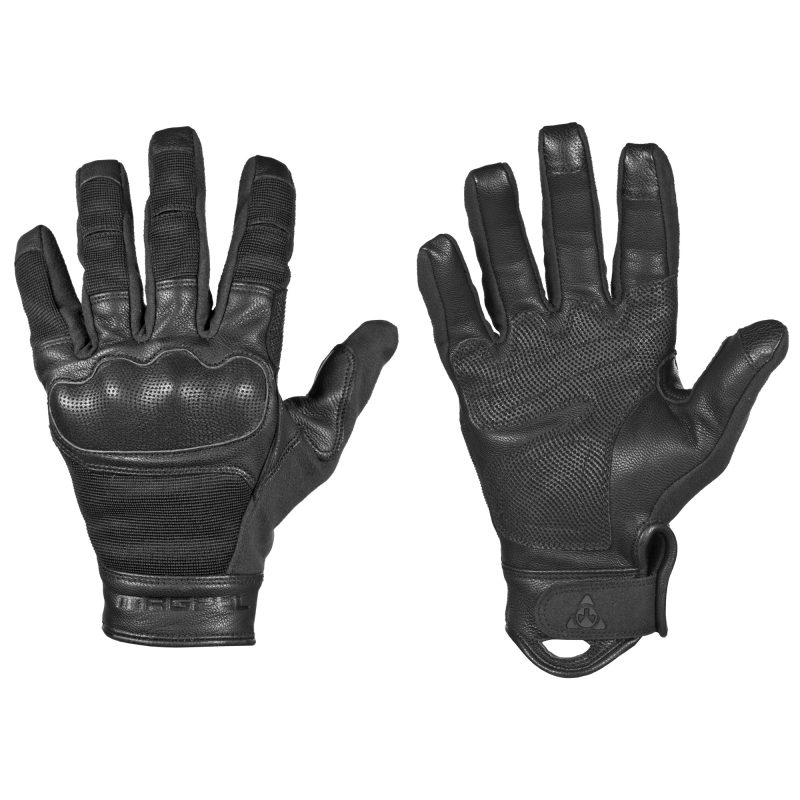 Magpul Industries Breach Glove 2.0 in black, small size, featuring D30 knuckle protectors and goatskin leather, designed for tactical and heavy-duty use.