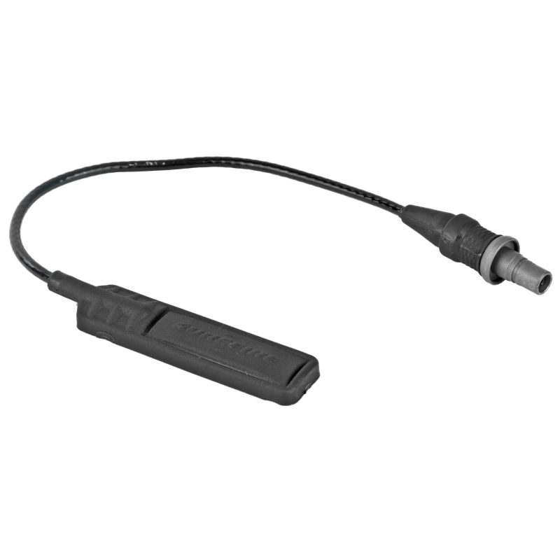 Surefire 7 inch remote tape switch for weapon lights, black cable and pressure pad, designed for secure attachment to firearms.